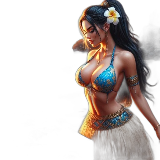 dress, jewelry, fantasy art, concept art transparent PNG cut-out