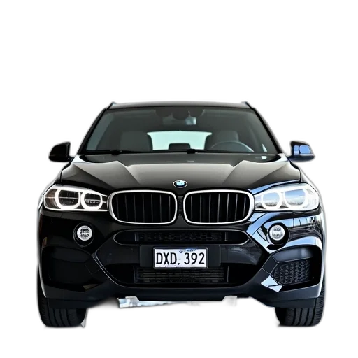 car, 3d render, photorealistic, black transparent PNG cut-out