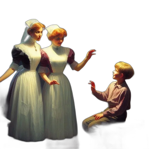 concept art, oil painting, photorealistic, pixel art transparent PNG cut-out