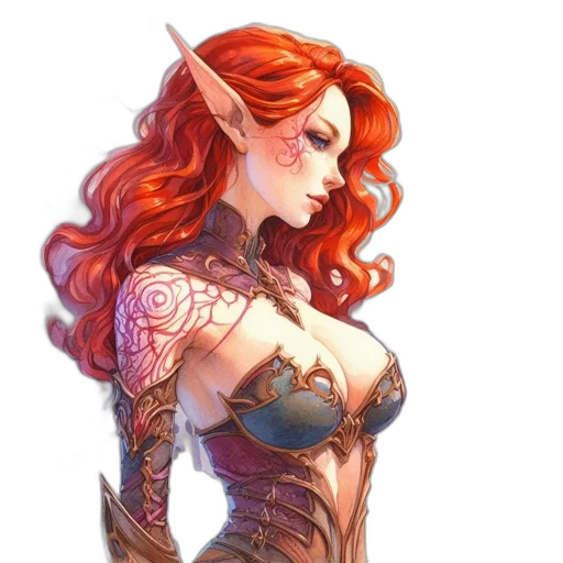 dress, dragon, jewelry, fantasy art transparent PNG cut-out