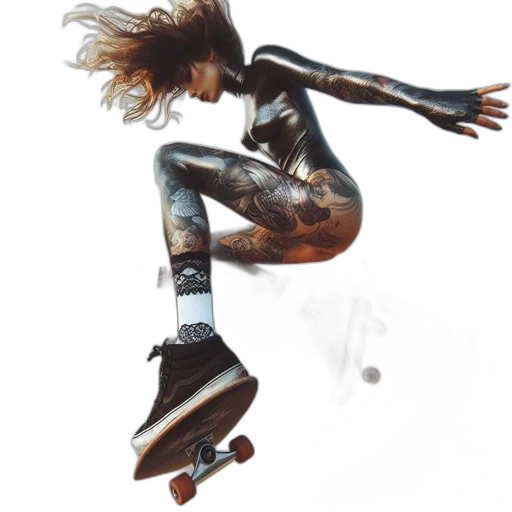 hair, robot, creature, shoes transparent PNG cut-out