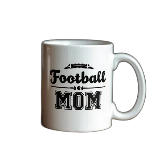 football, mom, mug, cup transparent PNG cut-out