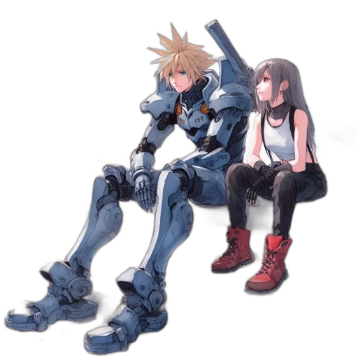 robot, weapon, sword, concept art transparent PNG cut-out