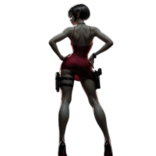 robot, dress, weapon, staff transparent PNG cut-out