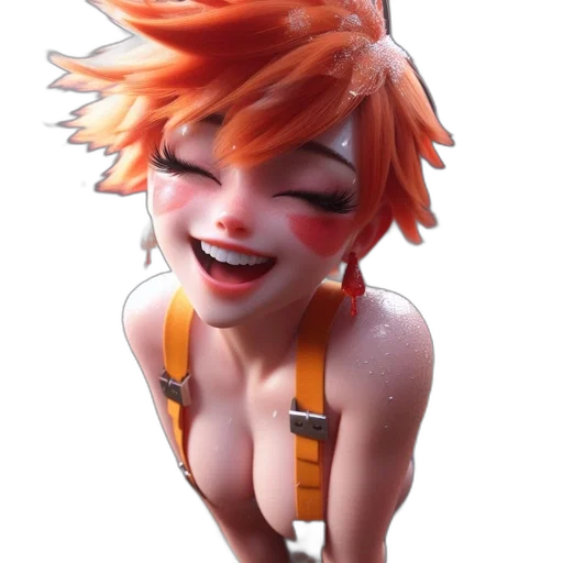 staff, face, dress, 3d render transparent PNG cut-out