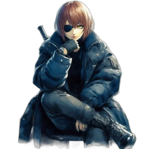 jacket, weapon, animal, robot transparent PNG cut-out