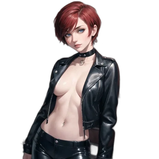 jacket, staff, dress, weapon transparent PNG cut-out