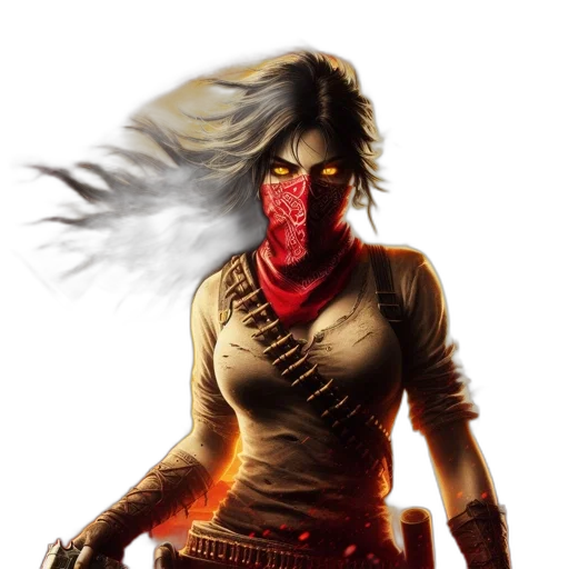 mask, concept art, comic book art, fantasy art transparent PNG cut-out