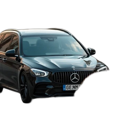 car, 3d render, photorealistic, two transparent PNG cut-out