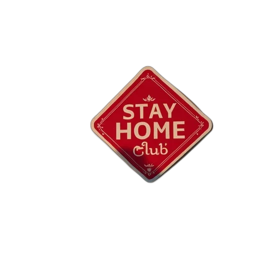 sticker, reads, stay, home transparent PNG cut-out