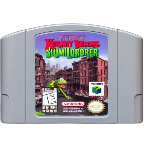 nintendo, game, cartridge, titled transparent PNG cut-out