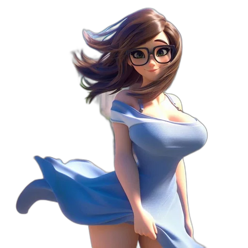 dress, staff, concept art, fantasy art transparent PNG cut-out