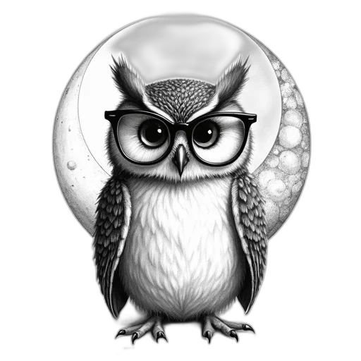 staff, face, animal, pencil sketch transparent PNG cut-out