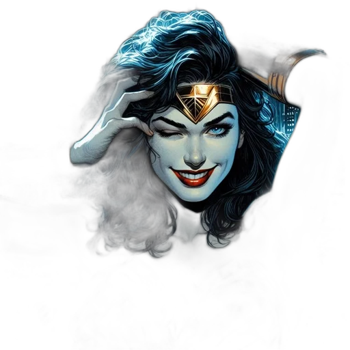face, mask, comic book art, concept art transparent PNG cut-out
