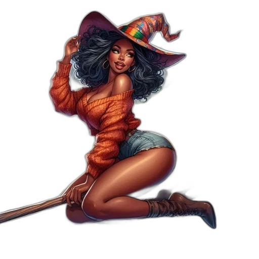 hat, staff, fantasy art, concept art transparent PNG cut-out
