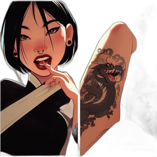 comic book art, concept art, cartoon, fantasy art transparent PNG cut-out
