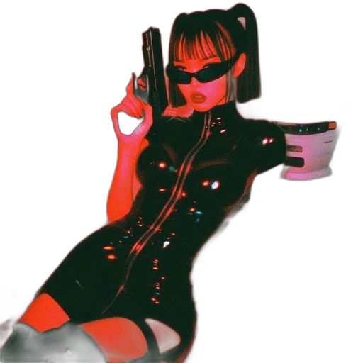 weapon, robot, dress, staff transparent PNG cut-out