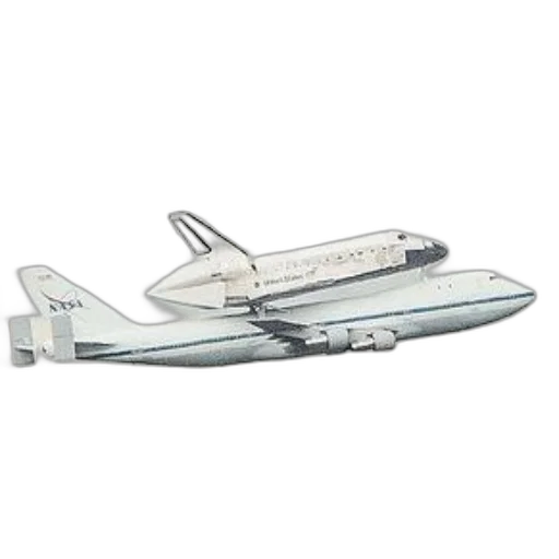 3d render, outer space, nasa, airplane transparent PNG cut-out