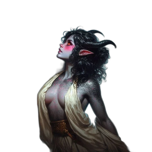 dress, mask, creature, staff transparent PNG cut-out