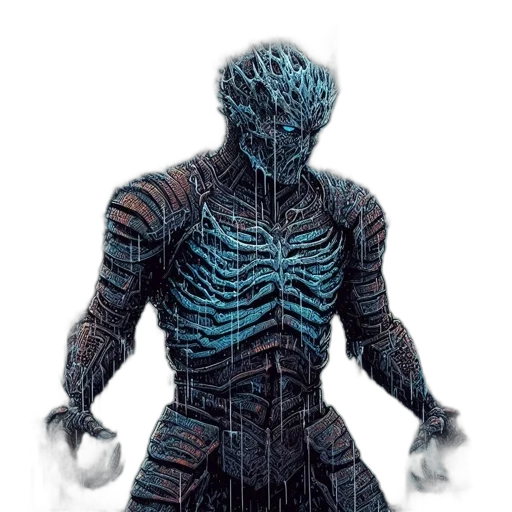 robot, creature, mask, jacket transparent PNG cut-out