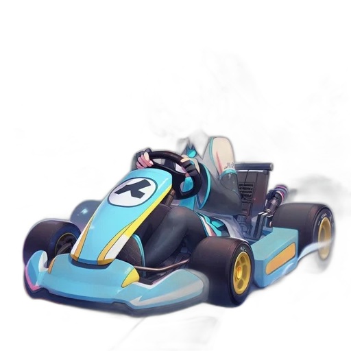 car, concept art, 3d render, cartoon transparent PNG cut-out