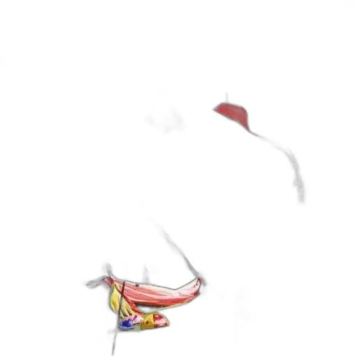 umbrella, dragon, staff, weapon transparent PNG cut-out
