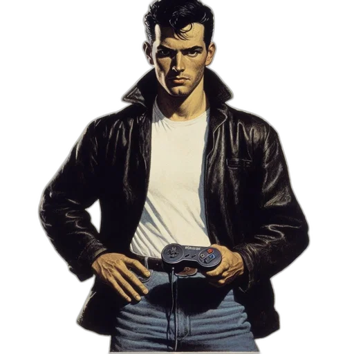 jacket, weapon, comic book art, concept art transparent PNG cut-out