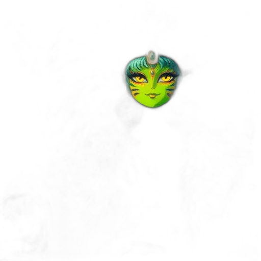 mask, face, creature, staff transparent PNG cut-out