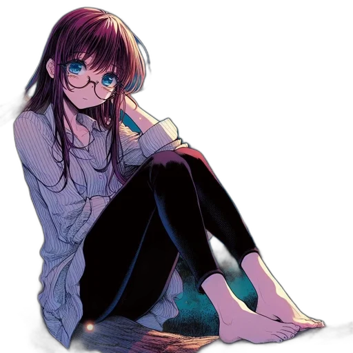 jacket, face, anime, pixel art transparent PNG cut-out