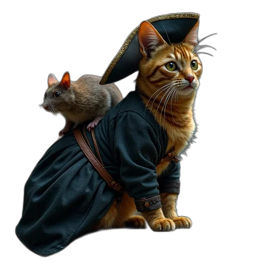 staff, hat, jacket, photorealistic transparent PNG cut-out
