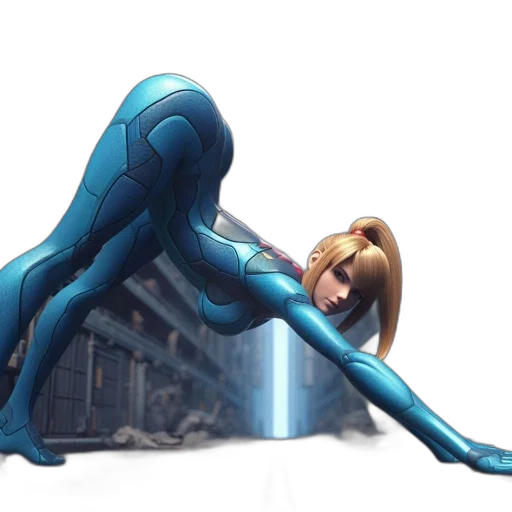 weapon, sword, robot, hair transparent PNG cut-out