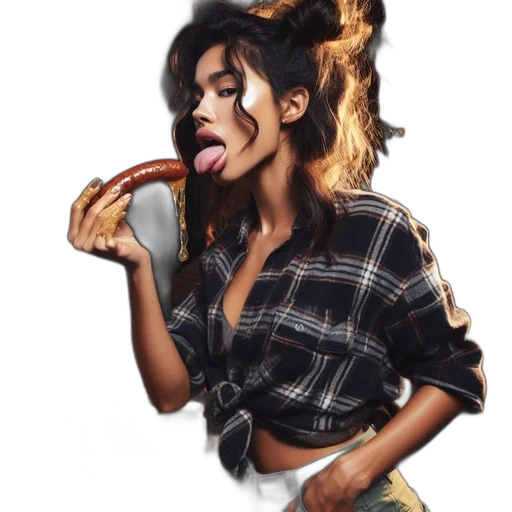food, concept art, photorealistic, cartoon transparent PNG cut-out