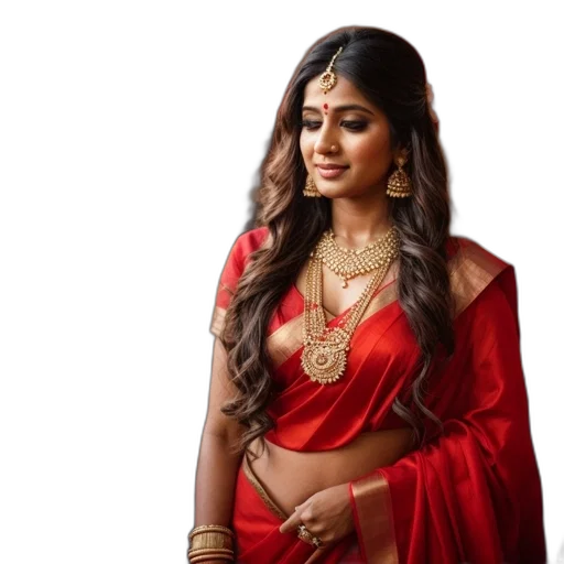jewelry, photorealistic, red, woman transparent PNG cut-out