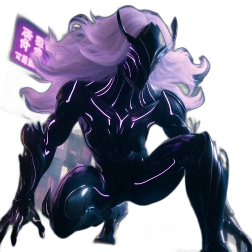 creature, hair, mask, robot transparent PNG cut-out