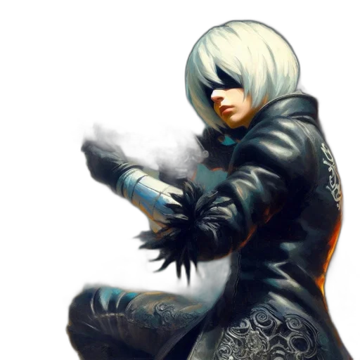 jacket, weapon, concept art, fantasy art transparent PNG cut-out