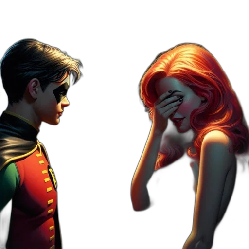 comic book art, concept art, fantasy art, 3d render transparent PNG cut-out