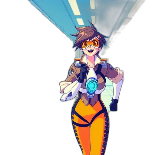 robot, staff, sword, jacket transparent PNG cut-out
