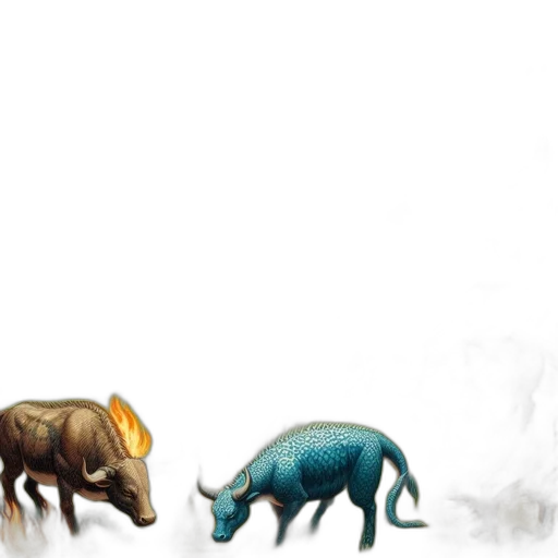 animal, concept art, watercolor, fantasy art transparent PNG cut-out