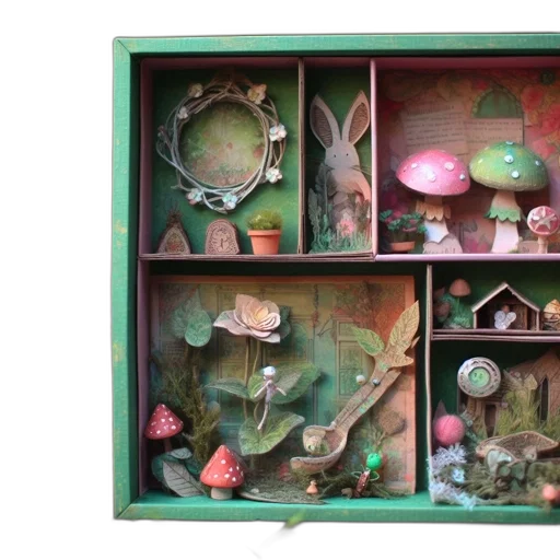 furniture, 3d render, forest, outer space transparent PNG cut-out