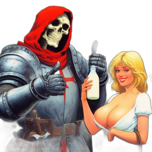 bottle, comic book art, concept art, pixel art transparent PNG cut-out