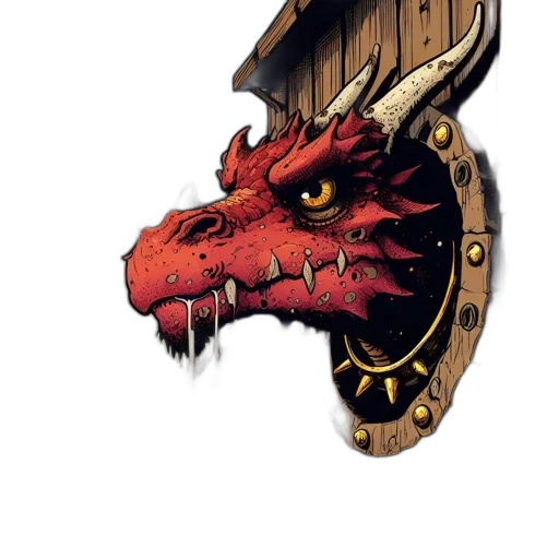 dragon, mask, face, staff transparent PNG cut-out