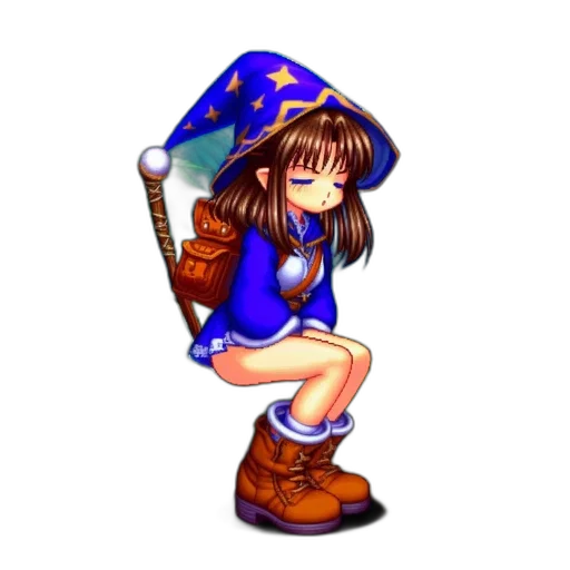staff, umbrella, weapon, hat transparent PNG cut-out