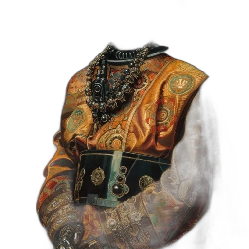 jacket, jewelry, mask, crown transparent PNG cut-out