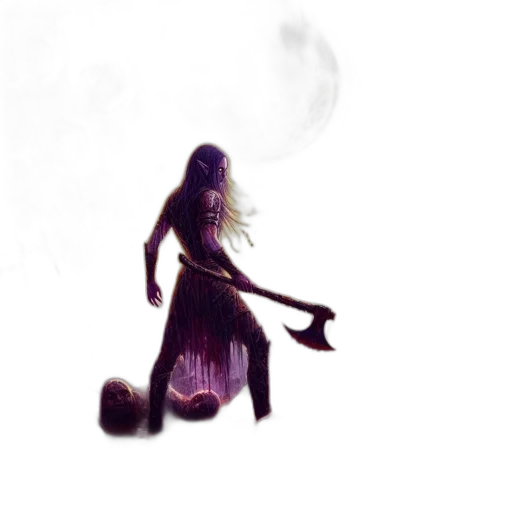 dress, dragon, creature, hair transparent PNG cut-out