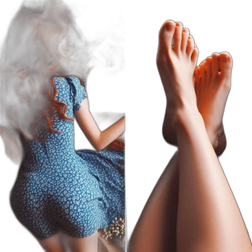 dress, shoes, photorealistic, 3d render transparent PNG cut-out