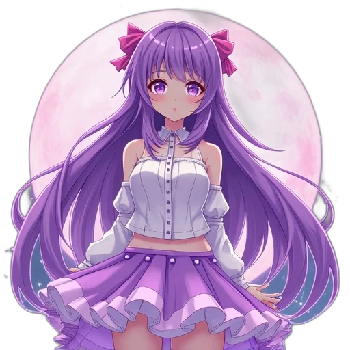 dress, staff, robot, anime transparent PNG cut-out