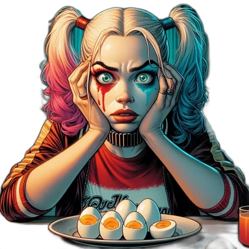 food, comic book art, concept art, pixel art transparent PNG cut-out