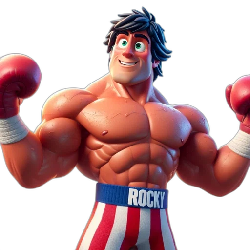 3d render, concept art, cartoon, comic book art transparent PNG cut-out