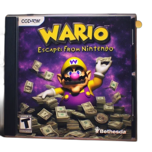 weapon, exaggerated, wario, mascot transparent PNG cut-out
