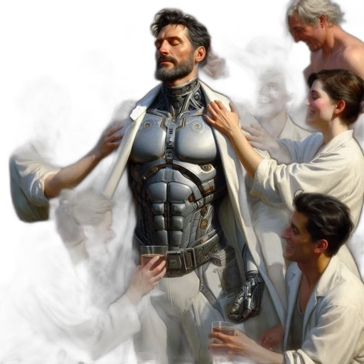 concept art, comic book art, fantasy art, photorealistic transparent PNG cut-out